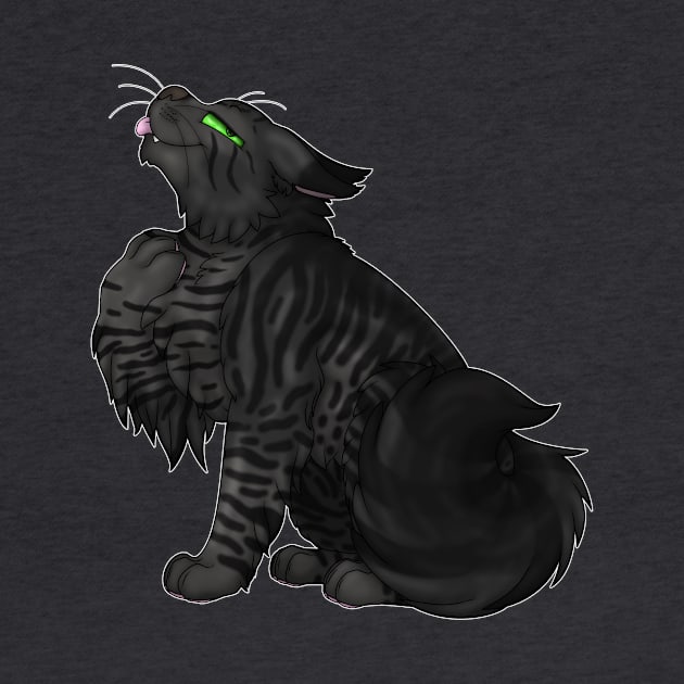 Black Tabby Longhair by spyroid101